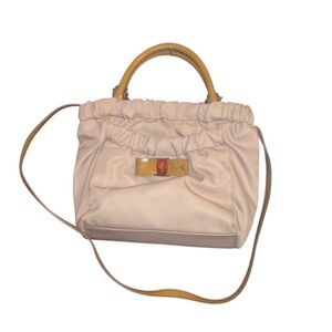 Pre-Owned Salvatore Ferragamo 2WAY Shoulder Bag crossbody Beige